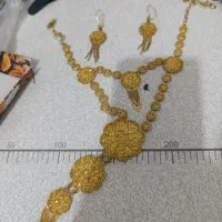 سرویس بحرینی ‌نقره با آبکاری طلا