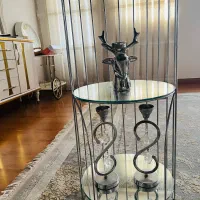 استند استیل با دکوری|بوفه، ویترین، کنسول|بوشهر, |دیوار