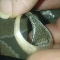 انگشتر نقره با نگین اونیکس و مخراجکاری بلریان|جواهرات|کاشمر, |دیوار