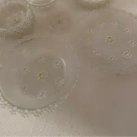 شیرینی خوری و میوه خوری قدیمی گل بهشتی ژاپنی اصل