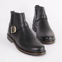 نیم بوت مشکی مردانه مدل Sorush|کیف، کفش، کمربند|اصفهان, باغ زرشک|دیوار