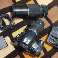 دوربین نیکون D5100 + دو لنز|دوربین عکاسی و فیلم‌برداری|تهران, زنجان جنوبی|دیوار