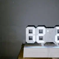 ساعتled سه بعدی چند کاره هم دماسنج هم تاریخ هم زنگ