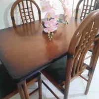 میز نهار خوری ۴ نفره تمام چوب