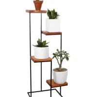 تولیدی استند گل و گلدان مدرن چند طبقه فلزی و چوبی|گل و گیاه طبیعی|اصفهان, طاحونه|دیوار