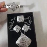 نیم ست استیل آبکاری نقره