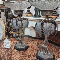 جفت ظرف بزرگ برنز وارداتی اصل