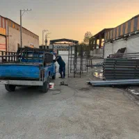 درب حیاطی و حفاظ کولر|عمده‌فروشی|اهواز, بازار آهن|دیوار
