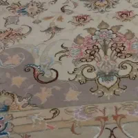 سه تخته فرش دستباف گل ابریشم شش متری رج چهل خطیبی|فرش|ارومیه, |دیوار