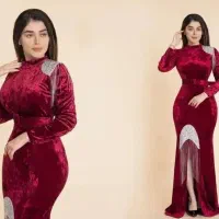 کرایه  مجلسی مخمل مدل طاووس