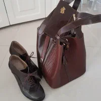 کیف و نیم بوت زنانه چرم طبیعی محصول چرم آفتاب