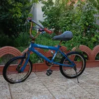 دوچرخه   کودک در حد نو رنگ آبی