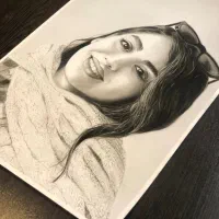 نقاشی سیاه قلم|تابلو، نقاشی، عکس|قم, بنیاد|دیوار