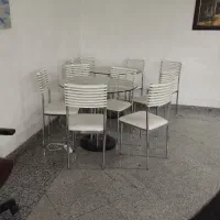2 ست میز ناهارخوری 5 نفره شیشه‌ای
