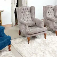 مبل چستر سفارشی ساخت یک عدد سه نفره و شش عدد تک