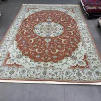 فرش دستباف جفت ۹ متری کاشان ۱۹۵ ملیون تومن|فرش|مشکیندشت, |دیوار