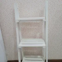 استند سفید سه طبقه|کتابخانه، شلف، قفسه‌های دیواری|قزوین, |دیوار