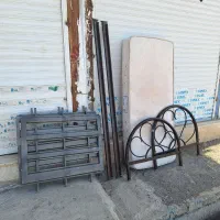 ۲عدد تخت خواب فِلزی ۱نفره با دوشک رویال تمیز|تخت و سرویس خواب|پاکدشت, حصار امیر|دیوار