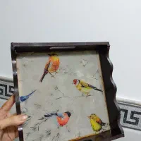 سینی چوبی و رزینی|ظروف سرو و پذیرایی|قم, قلعه کامکار|دیوار