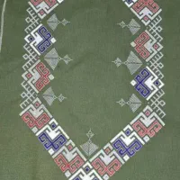 زی استین تابلو خامه دوزی پذیرفته میشود زمینه