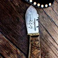 چاقو زنجان با حک زیبا