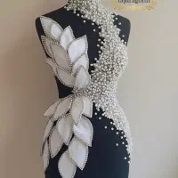 تزیینات لباس و سنگ دوزی روی لباس