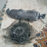 لوازم تخت خواب روتختی نقره ای ۱۰ تیکه نوساتن