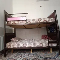 تخت خواب فلزی دو طبقه|تخت و سرویس خواب|اردکان, |دیوار