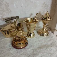 قفس برنجی برنزی برنز دکوری ظروف آشپزخانه مجسمه