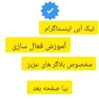 تیک آبی اینستاگرام عمده و تک فروشی