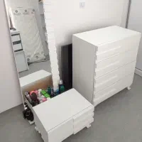 دراور و آینە در حد نو|جاکفشی، کمد، دراور|سنندج, |دیوار