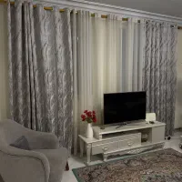 پرده و والان طوسی سلطنتی نو