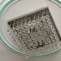 لوستر گوی دار کریستالی|لوستر و چراغ آویز|قائن, |دیوار