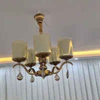 لوستر ۵ شاخه|لوستر و چراغ آویز|بیرجند, |دیوار