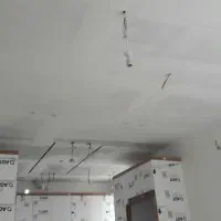 بتونه کناف و نقاشی  وبتونه روغنی زیر  کاغذ دیواری