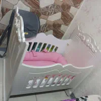 تخت کودک همرا با تشک گاردار