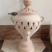 سماور و قوری سفالی