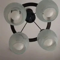 دو عدد لوستر چهار شاخه