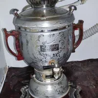 سماور سالم با سینی و کاسه استیل