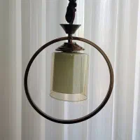 لوستر تک شعله مدرن و حبابی