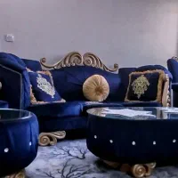 مبل هشت نفره با میز و صندلی نهارخوری شش نفره