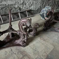 مبل استیل 7 نفره با میز غذاخوری 10 نفره وجلو مبلی|مبلمان خانگی و میز عسلی|باغستان, |دیوار