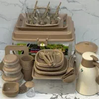 سرویس مسافرتی ۶ نفره ۸۰ و ۹۰ پارچه با فلاکس چای