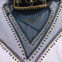 روسری و کلاه محلی لری|لباس|دهدشت, |دیوار