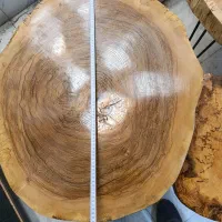 میز جلو و عسلی روستیک / عسلی تنه درخت|مبلمان خانگی و میز عسلی|رشت, منظریه|دیوار