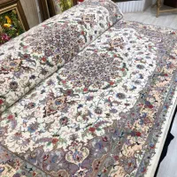 فرش دستبافت / جفت ۶ متری / چله ابریشم گل ابریشم