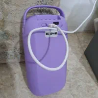 اسپیکر بلوتوثی شارژ خور رقص نور آبی رنگ خوشرنگ|پخشکننده همراه|محمدشهر, محمدشهر|دیوار