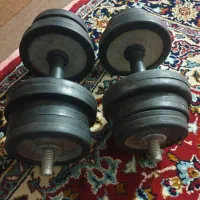 میز بدنسازی ۹ کاره با ۸۰ کیلو وزنه  و دمبل|تجهیزات ورزشی|کرمانشاه, |دیوار