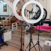 تجهیزات سالن آرایشگاه بوخور دولول لمسی و رینگ لایت|آرایشگاه و سالنهای زیبایی|شیراز, سینما سعدی|دیوار