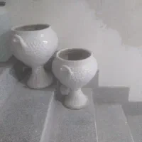 دوعدد گلدان نو